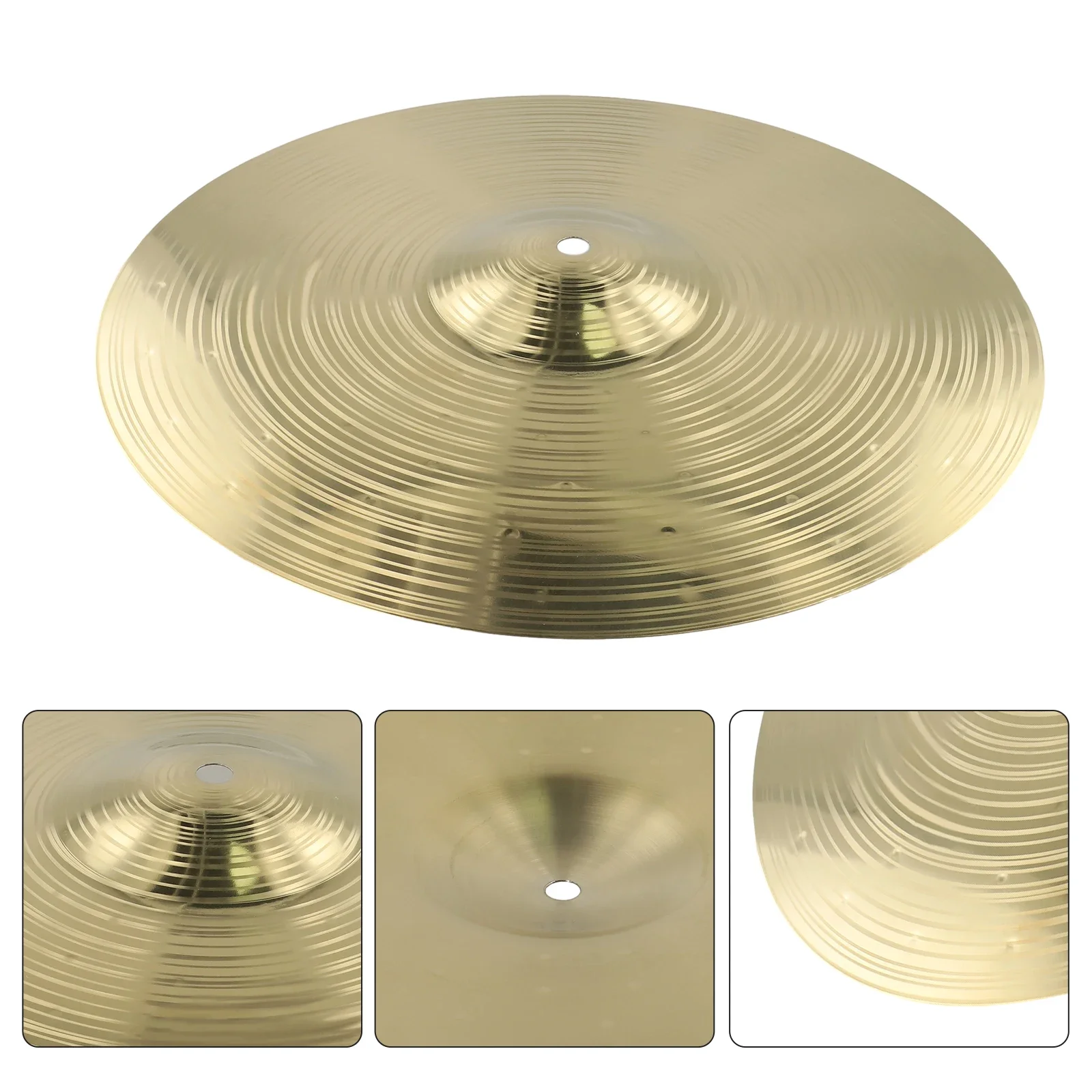 Strumenti piatti intrattenimento ottone trasparente Crash Drum Hi-Hat ad alte prestazioni Musical Vitality Percussion universale