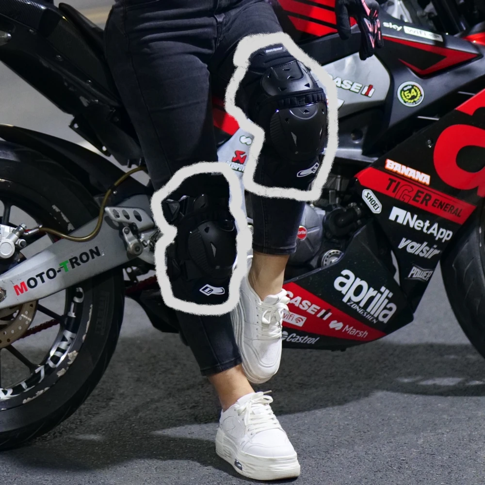 

Мотоциклетные наколенники Защитное снаряжение для мотокросса Скейтборд Защитные ограждения для мотогонок