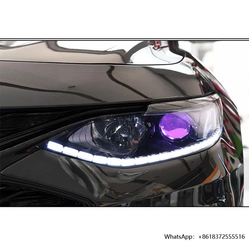 

Led Headlight Assembly for Chevrolet Malibu XL 2019 LED Head Light Assembly with Xenon Lens and Bulbs DRL Devil Eyes Angel Eyes