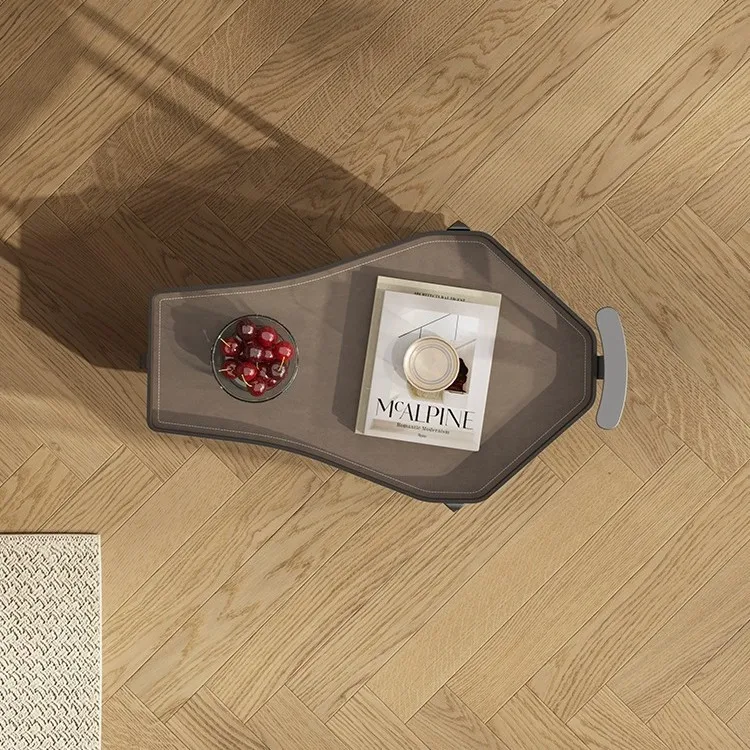 Carro lateral extraíble retro francés, estante lateral para sofá extraíble de alta gama, ligero para dormitorio