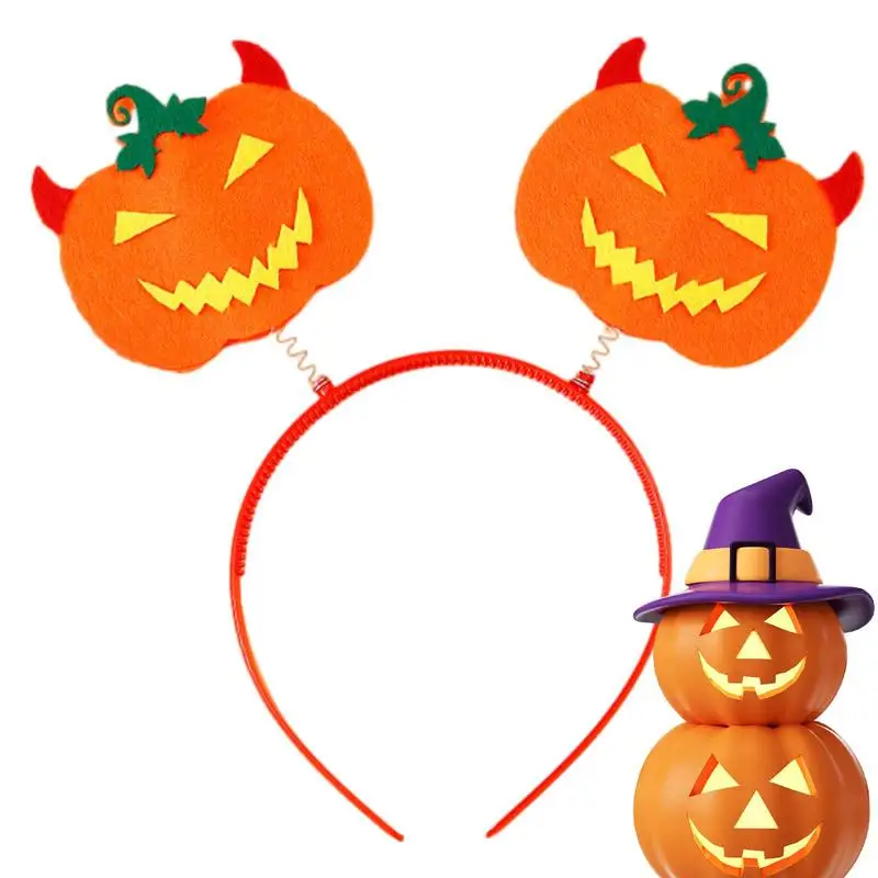 ฟักทองฮาโลวีนค้างคาวแม่มดแมว Ghost Hairbands ตลกผม Hoop วงผมคลาสสิกเด็กเทศกาล Headdress