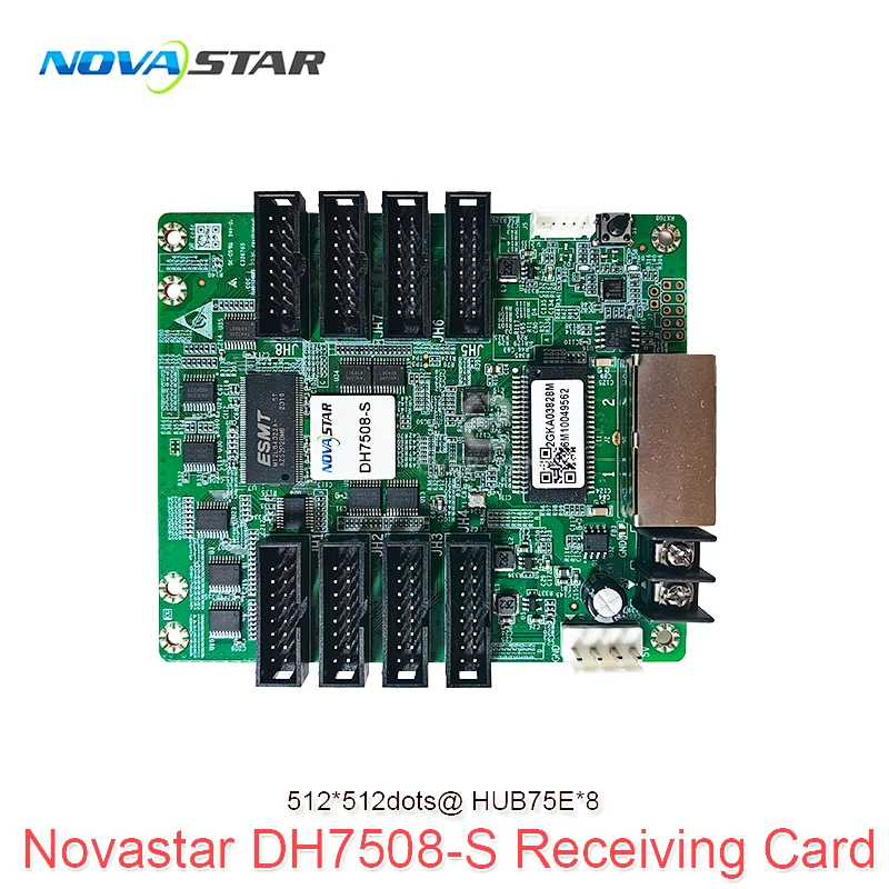 

DIY Novastar LED Display Full color Receiving Card DH7508 Display Control System Card 256x256 Pixels 8*HUB75E Interface