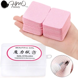 180/540Pc Lint Free Eyelash Extension Glue Remover Adhesive Wipes Lash Glue Cleaning Cotton Pad Nail Wipes Makeup Tool Wholesale