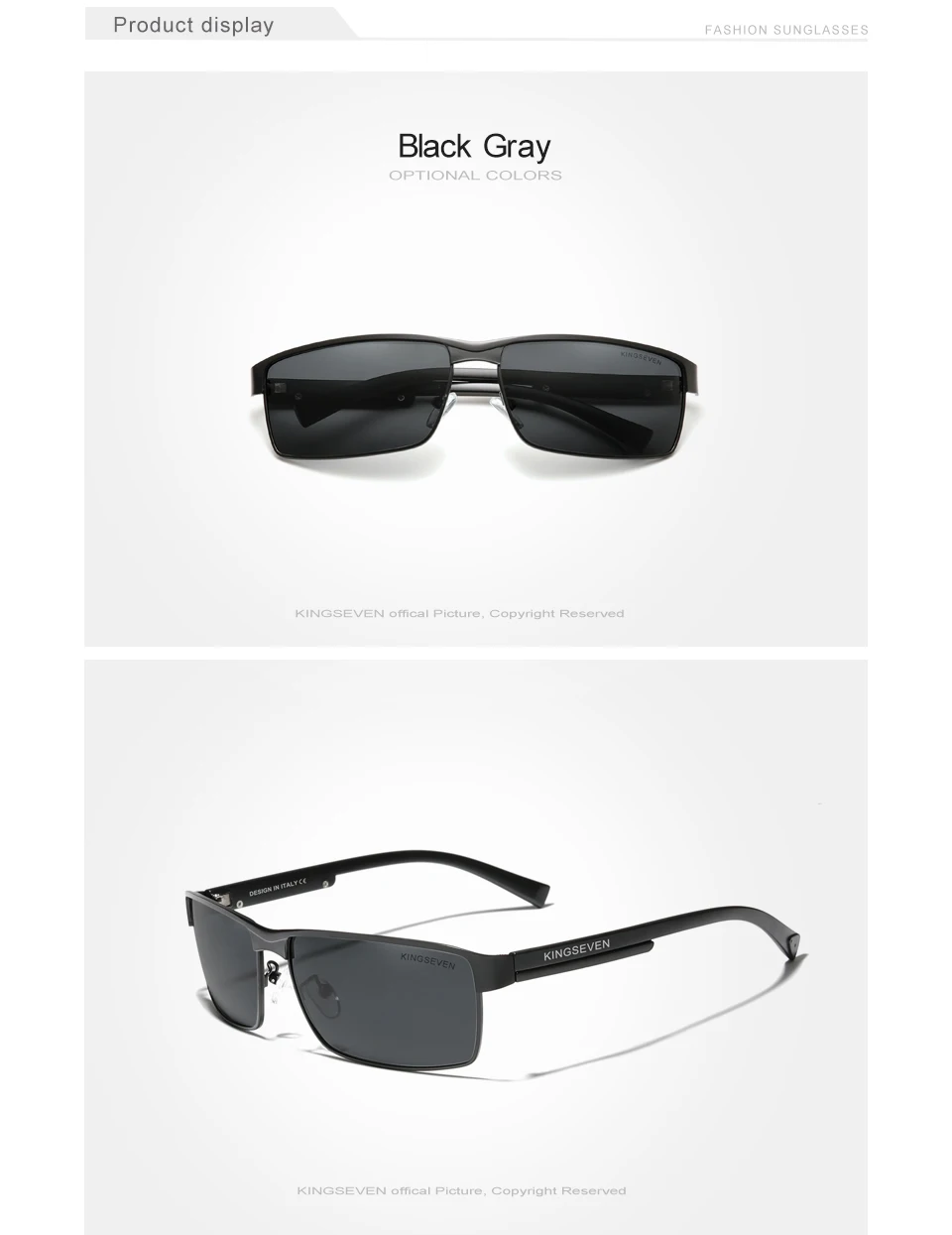 KINGSEVEN Neue Photochrome Sonnenbrille Männer Chameleon Polarisierte Pilot Sonnenbrille Fahren Platz Brillen männer Sonnenbrille Männlich – Detail 4