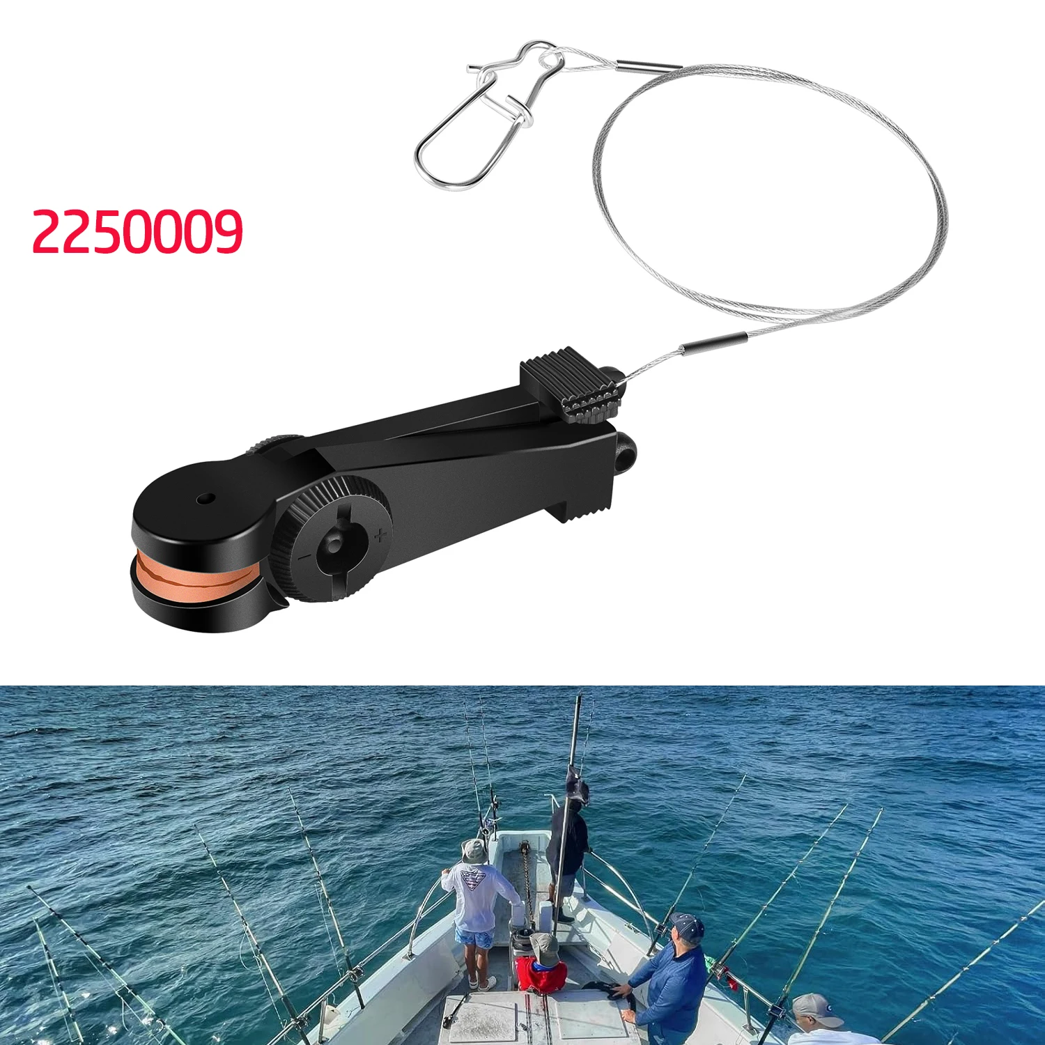 

2250009 Universal Line Release for Downriggers and Boat Fishing, Adjustable Tension 2–22 lbs, Fishing Downrigger Accessory