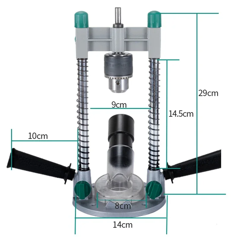 

Hot Sale Mini Woodworking Bench Drill Bracket With Drill Chuck 90 Angle Adjustable Guide Rotary Electric Drill Bracket Accessor