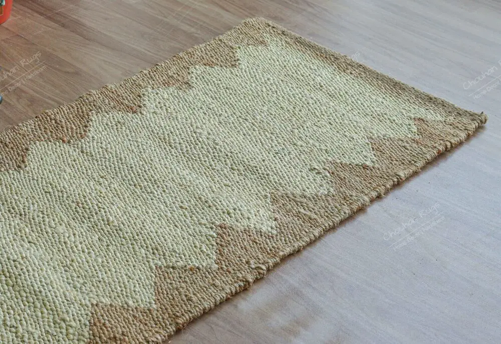 

Natural Handmade Jute Rug Hemp Carpet for Bedroom Runner Home Decorative Bohemian Area Jute Runner Rug Bedroom Decor