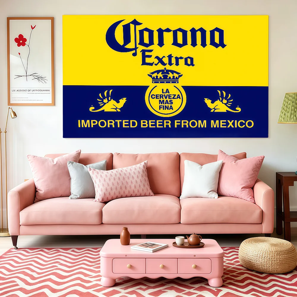 fashion brand C-Corona flag  Club Interior Wall Creative Pattern Living Room Wall Art Party Outdoor Decor