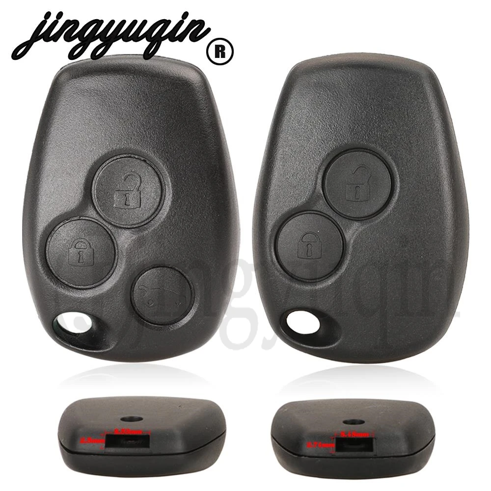 

jingyuqin 2/3 Buttons Remote Car Key Shell Cover Case Styling For Renault Dacia Modus Clio 3 Twingo Kangoo 2 Fob