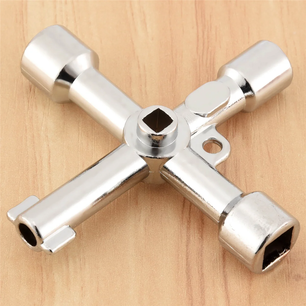 AA91 4 In1 Meter Box Key Gas Key Meter Key Multi-Functional Utilities Key for Electric Cupboard Cabinet Opening Key