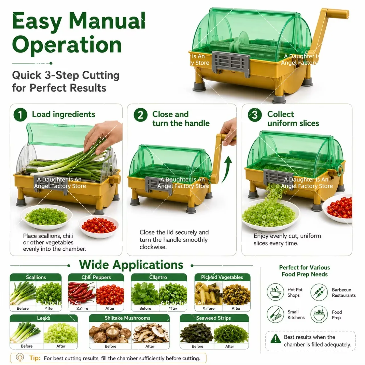 Commercial Mini Vegetable Cutter Special For Scallion Chili Coriander Garlic Slice Chive Shredding Processing Tool
