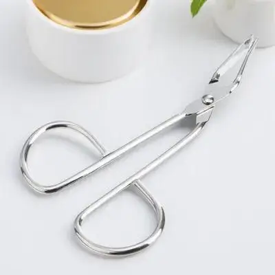 

Eyebrow Tweezers Stainless Steel Silver 8.5Cm Angled Tip For Facial Hair Removal Shaping Professional Plucker Ingrown Nose
