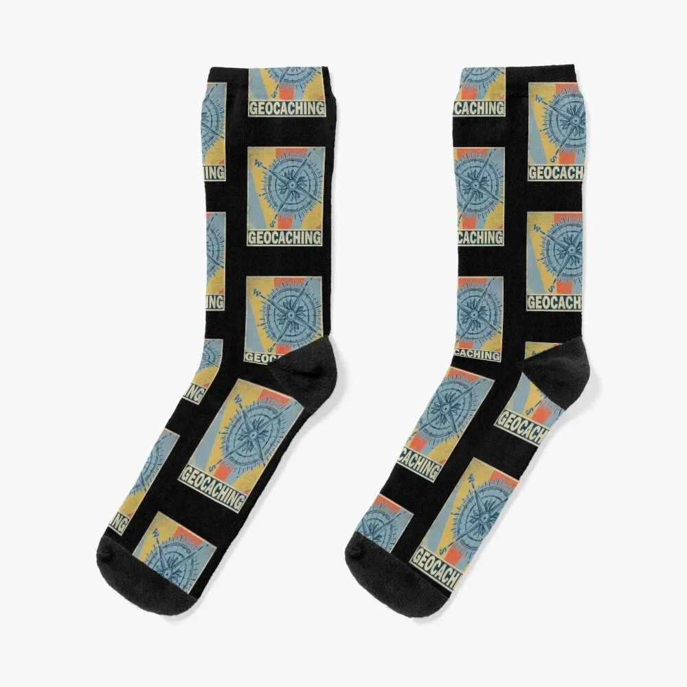 

Geocaching retro vintage Socks Crossfit set hiphop Socks Men Women's