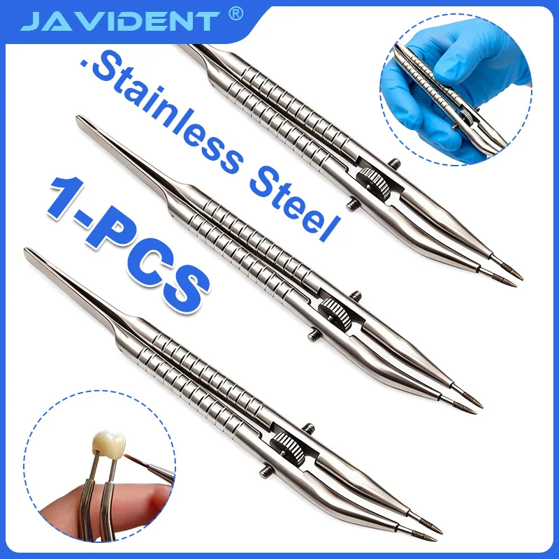 1Pcs Dental Jacket Grip Forcep Crown Spreader Remover Plier Crown Telescope Holder Tweezer Jaw Dental Diamond Pin Plier