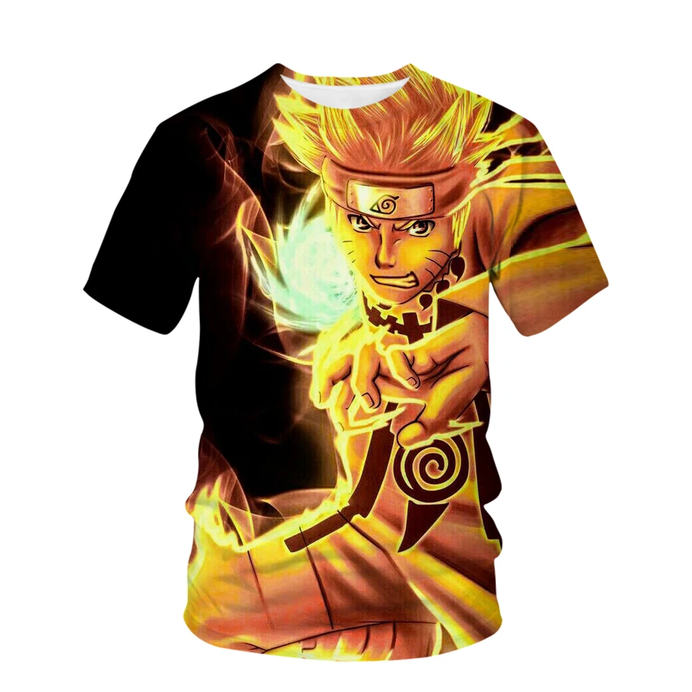 

2025 Anime Naruto Cartoons Youth T-Shirt Populer Anime 3D T Shirt Man Casual Clothes Fashion Letter Printing Vintage Tees Tops