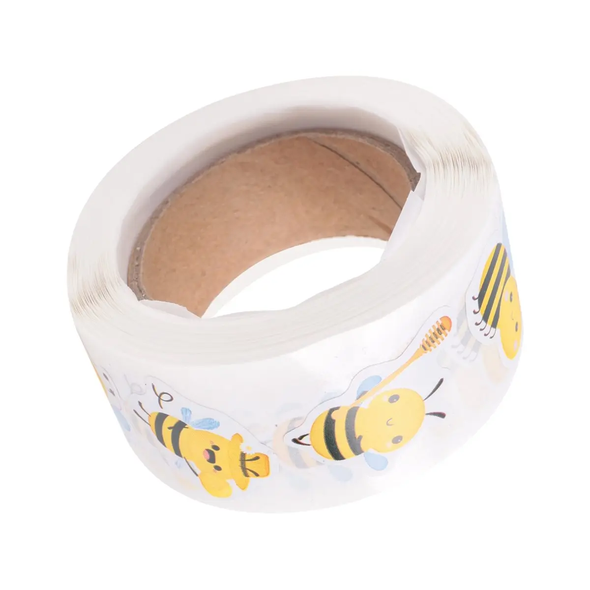 #24T Bee Stickers Roll - 500 Pcs Cute Bee Kindergarten Stickers,bee stickers for kids,(Paper)