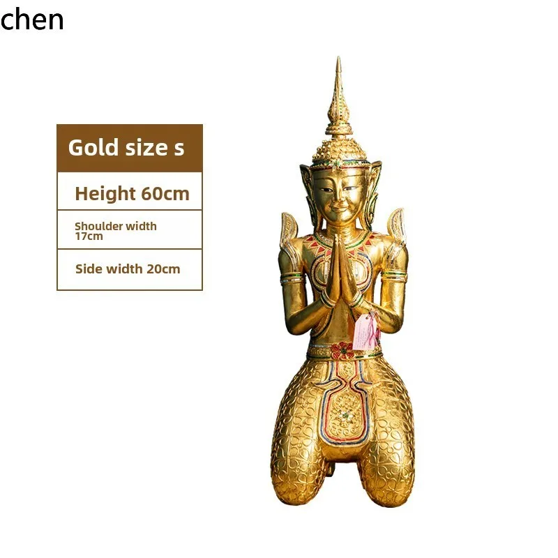 YFY  style SPA beauty salon decoration handicrafts kneeling Buddha style welcome ornament
