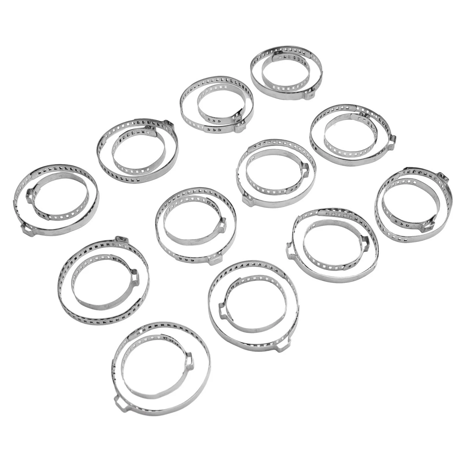 24pcs Car Boot Clamp Adjustable Auto Fasteners Axle Joint Boot Crimp Clamp Kit  Stainless Steel Drive Shaft Axle Joint Clip