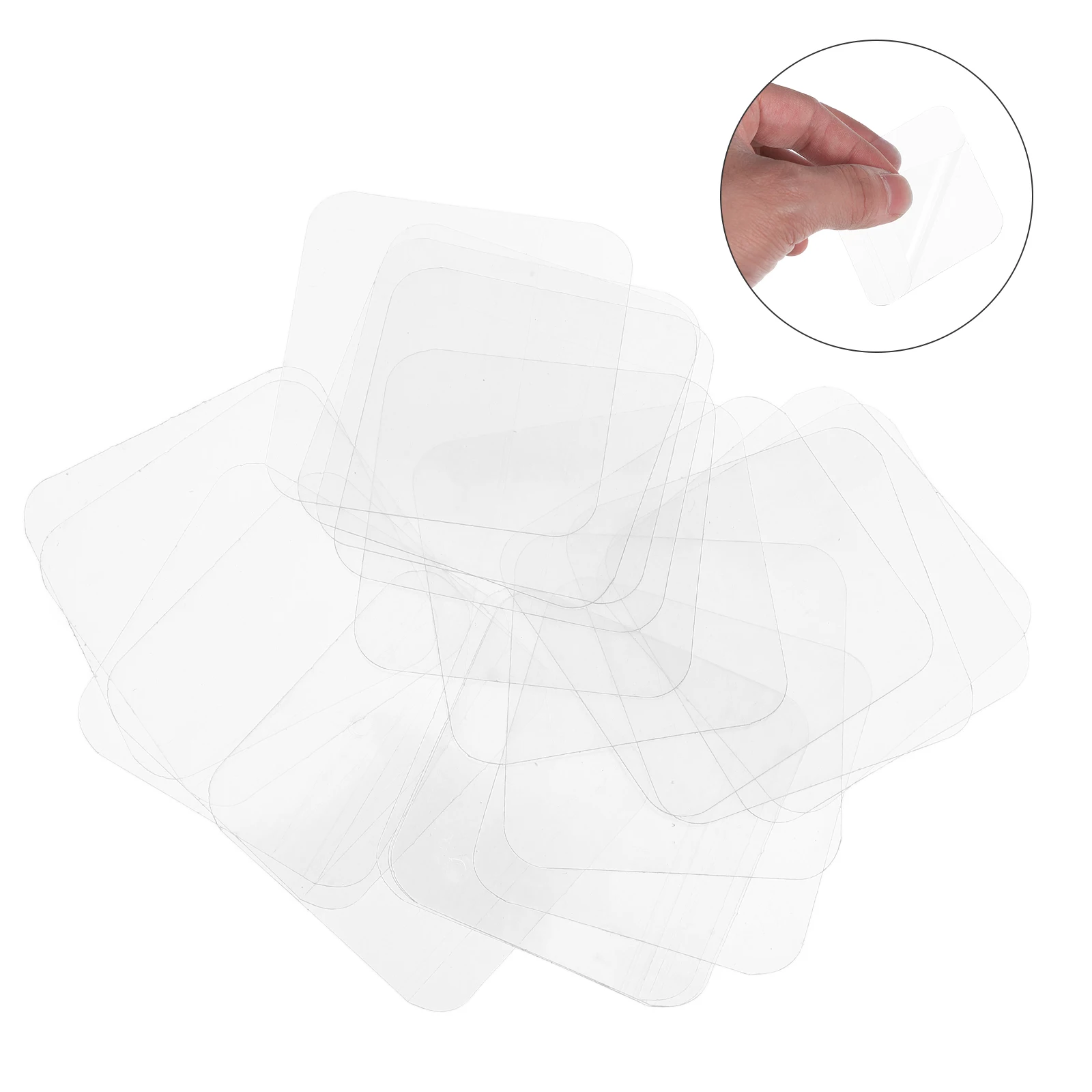 

20pcs Clear Double-Sided Adhesive Pads Removable Fixing Tapes For Photo Room Office Decoration Diy Transparent Stickers Hanging