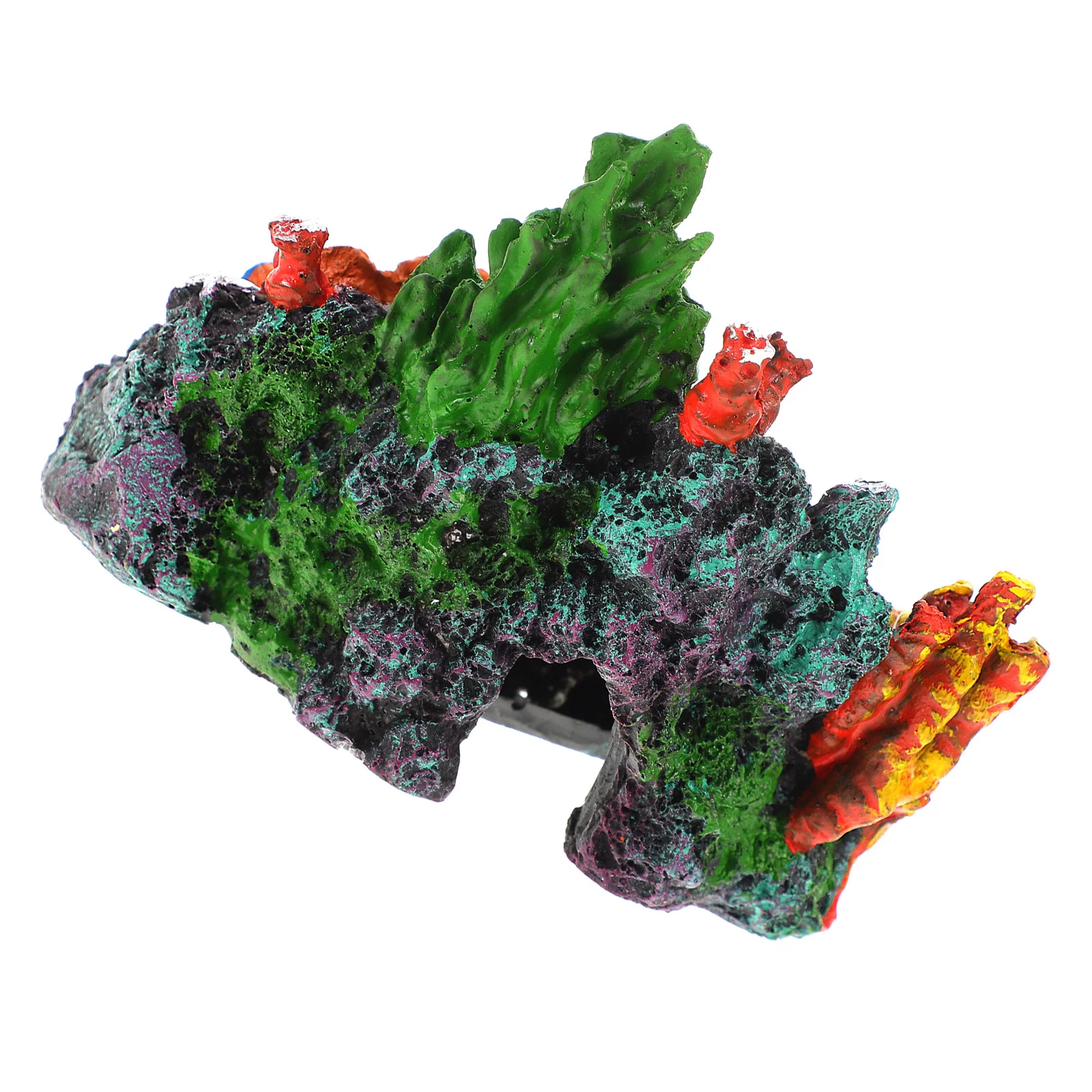 

Artificial Coral Reef Decor Realistic Resin Aquarium Ornament for Fish Tank Shelter Natural Habitat Simulation Stable Base