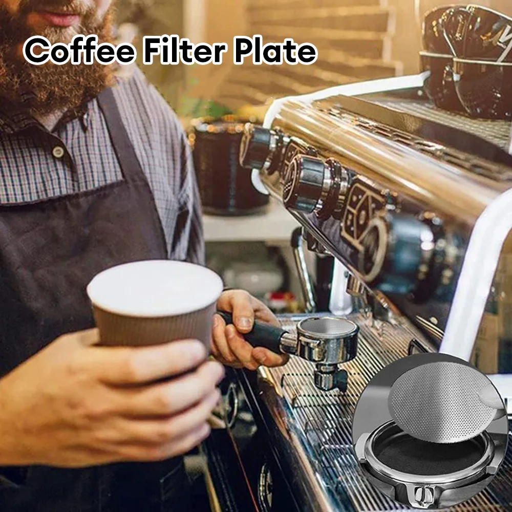 Reusable Coffee Filter Screen 58mm 53mm 51mm Metal For Espresso Coffee Machine Element Screen Heat Resistant Mesh Accessorie