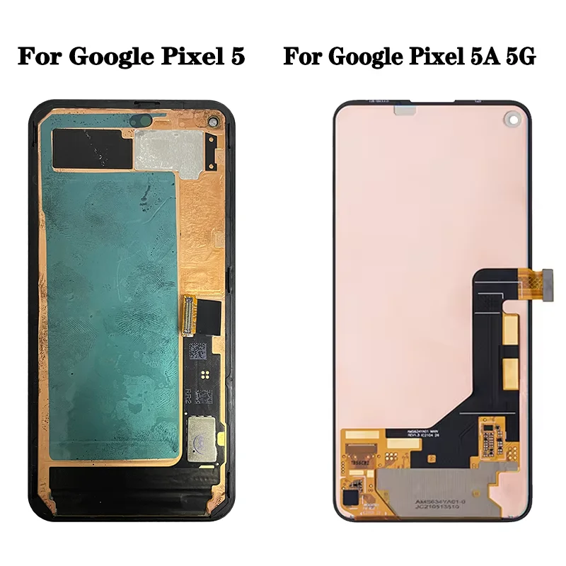 New For Google Pixel 5 GD1YQ LCD Pixel5 Display Touch Digitizer Assembly For Google Pixel 5a 5A 5G G1F8F LCD Frame