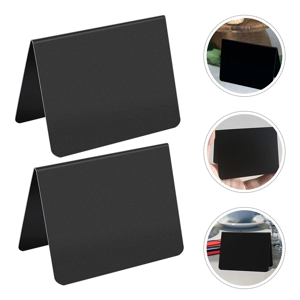 15pcs Mini Chalkboard Signs Drawing Blackboards Price Boards Restaurant Menu Desktop Signs V Shape Design Lightweight