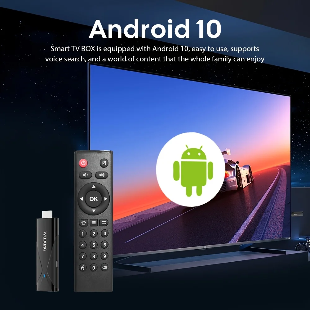 TX8 Android TV Stick IPTV 4K WiFi Zewnętrzne Urządzenie - 2GB/16GB Zasilane przez USB Mini Konsola do Odtwarzania w Domu i Samochodzie