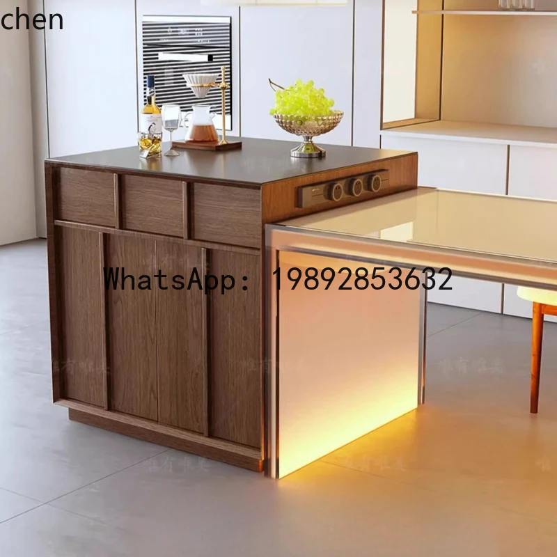 A1 Single Island Cabinet Movable Medieval Multi-functional Rock Slab Separate Small Guide Cabinet