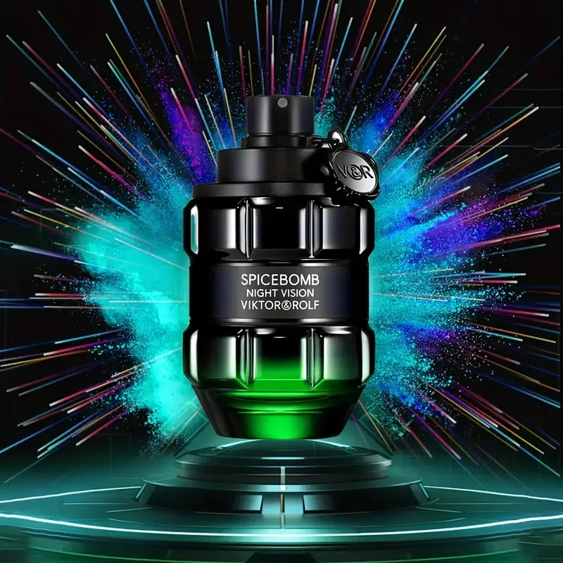 Viktor&Rolf - Spicebomb Nightvision Eau de Toilette - دافئ، حار ومنعش - كولونيا للرجال - مع ملاحظات الحمضيات البرغموت، Bla