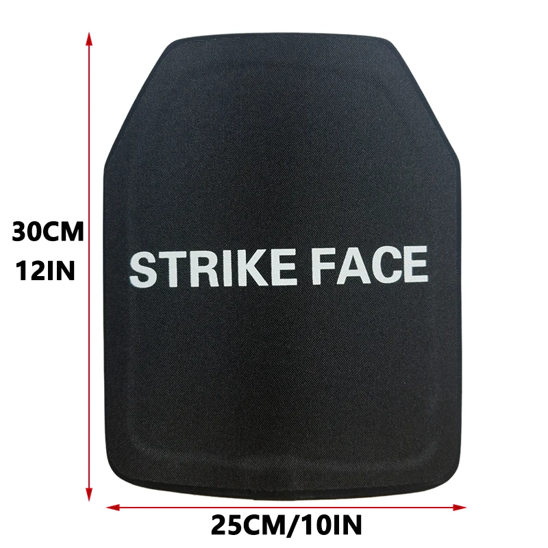 NI III Pure PE + Aramid 25×30 CM Level 3 Insert Plate Backpack Deck Defense Shield Self-Defense