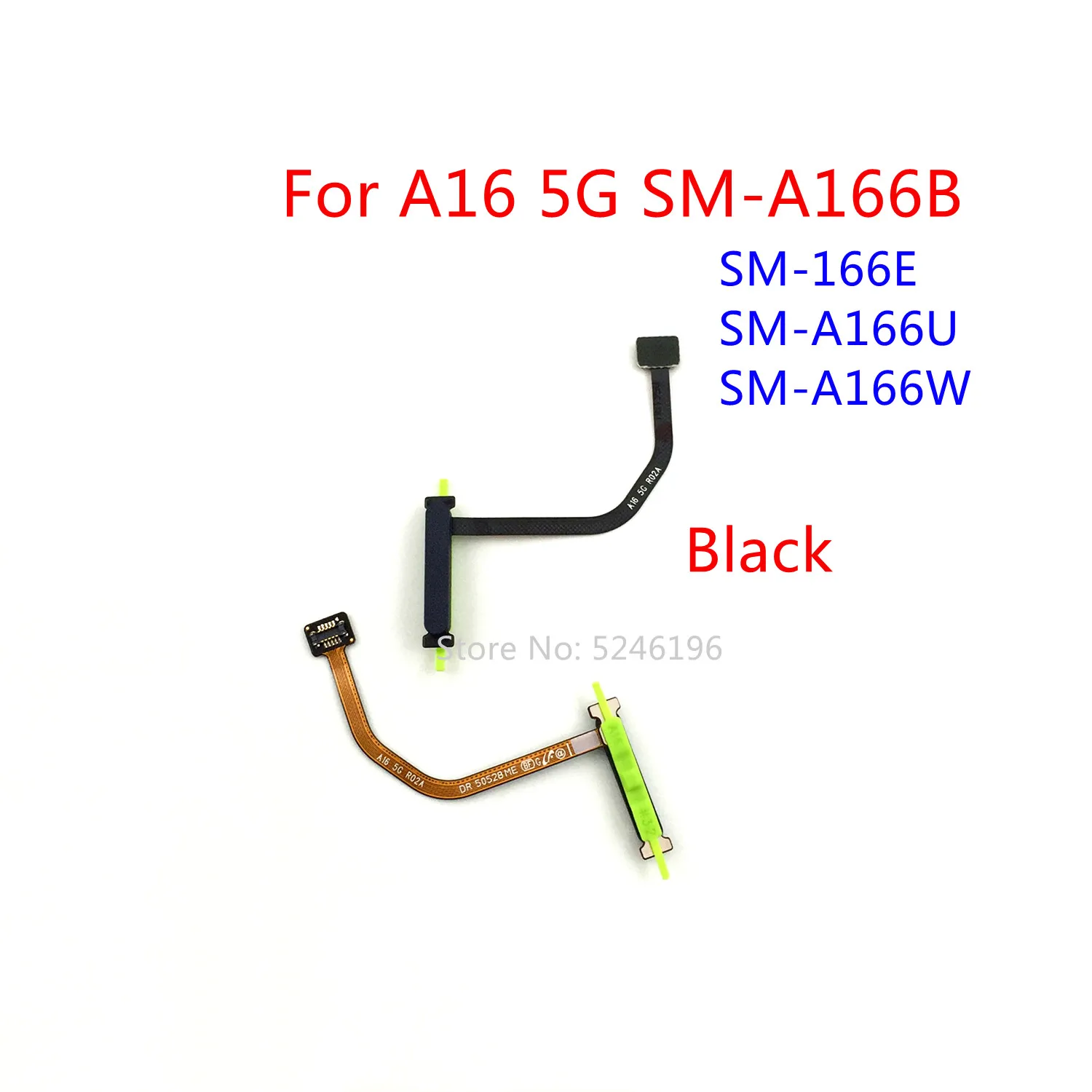 

1 шт., датчик отпечатков пальцев, боковой переключатель, гибкий кабель для Samsung Galaxy A16 5G SM-A166B SM-A166U SM-166E SM-A166W, запасная часть