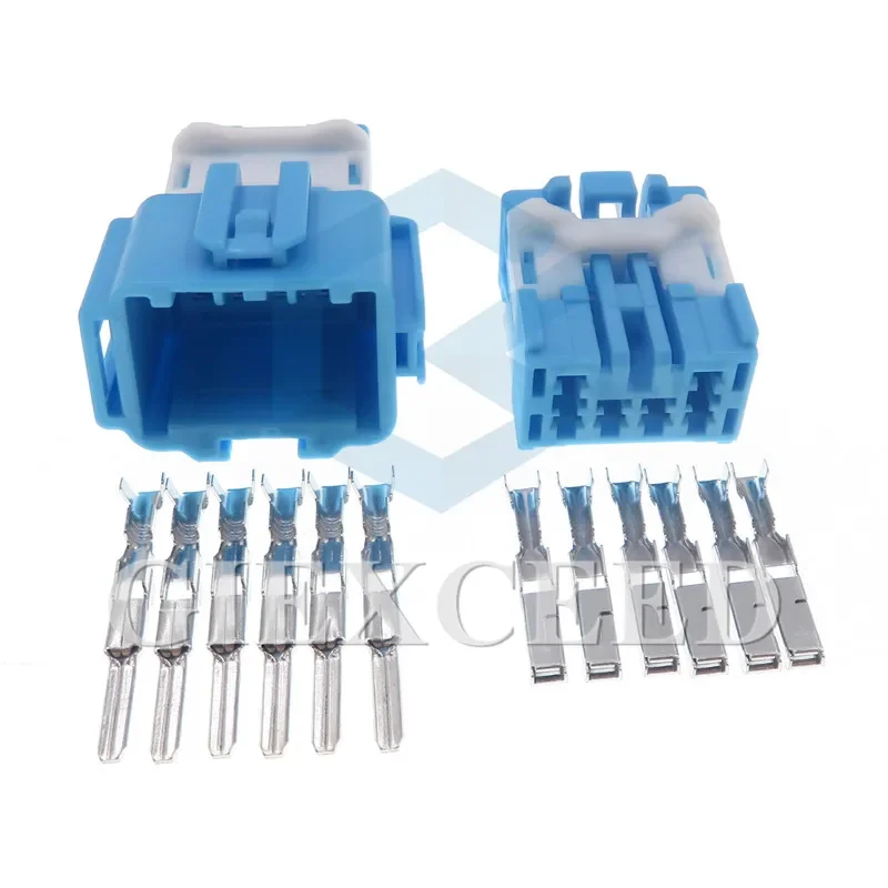 

6-контактный разъем 6098-1373 6098-1377 для автомобильных фар, гнездо питания, штекер, разъем переменного тока для Honda