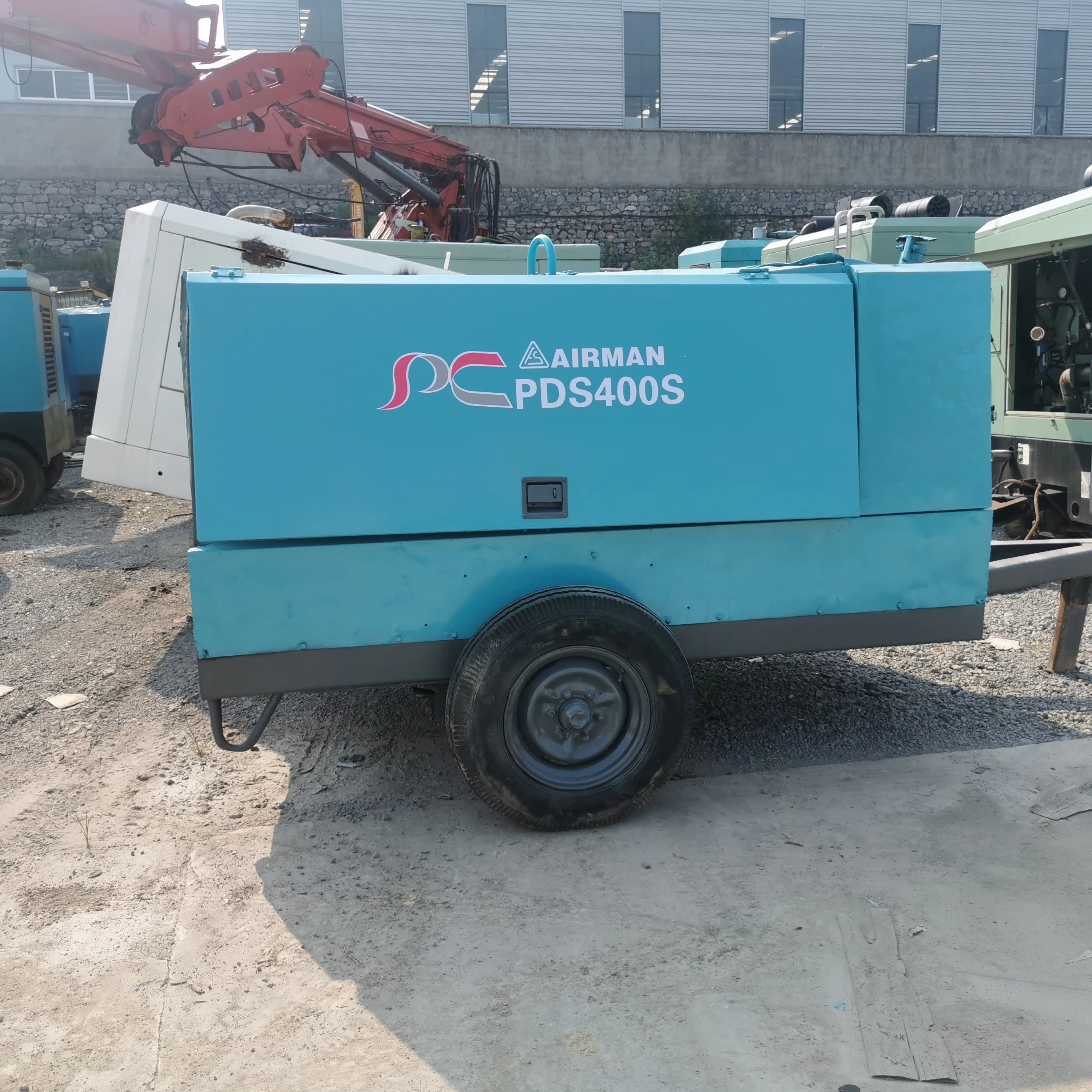 400cfm Second Hand 2016 Model Air Man PDS400S Low Pressure Small Portable diesel Screw air Compressor