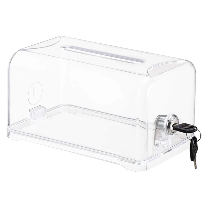 Donation Suggestion Box With Lock Ballot Box Suggestion Box For Fundraising, Donation, Tip Jars, Raffle Box