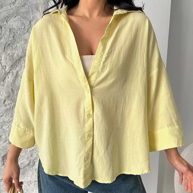 

Женская рубашка с длинным рукавом, рубашка оверсайз, женская, лето 2023, женские полосатые блузки на пуговицах в уличном стиле, элегантный уличный топ