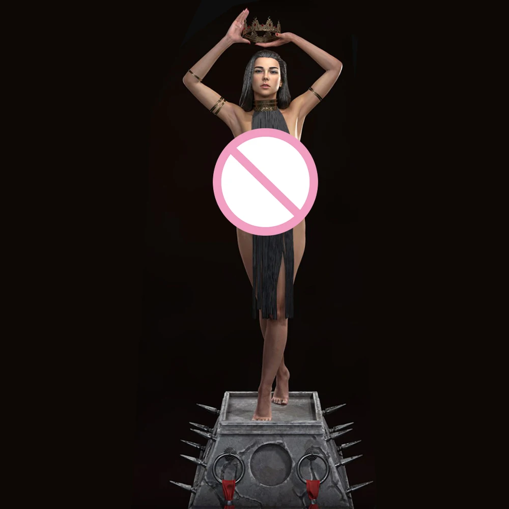 

NSFW Belle Queen 1/24 Scale Resin Figure Model Kit Sexy Diorama Unassembled Unpainted Doll 3D Print DIY Statue Crafts Toy