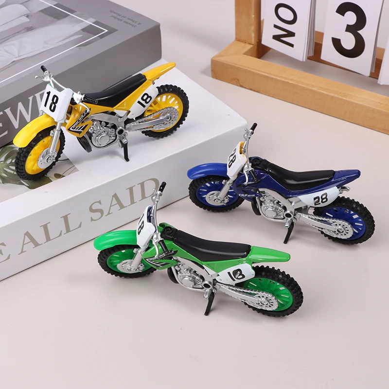 1:18 Model Miniature Off-road Motorcycle Diecast Alloy Motorcycle Collectibles Gifts Toys For Boys