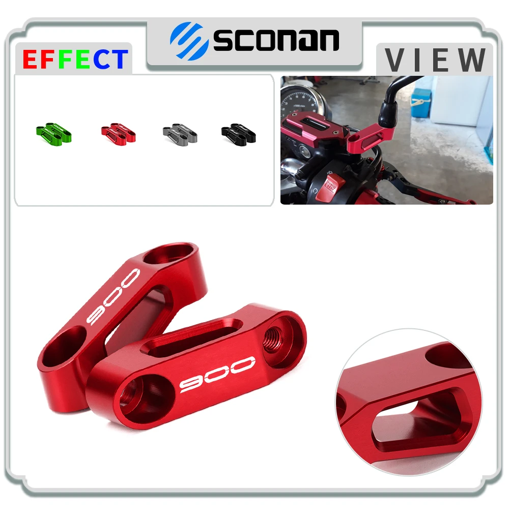 

For Z900 Z900RS Z900SE -2023 2024 2025 All Year Mirrors extender Rearview Mirror Extender Adaptor Motorcycle Accessories