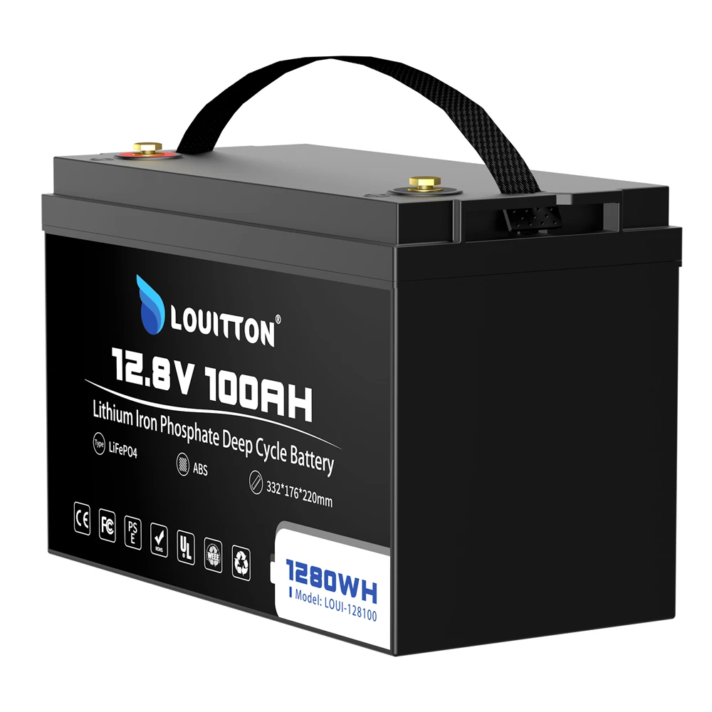 Low price Lifepo4 Battery 12.8V 100AH With BMS 1280wh For RV, Boat, Camping Or Solar System Replacement AGM Or Gel Batterie