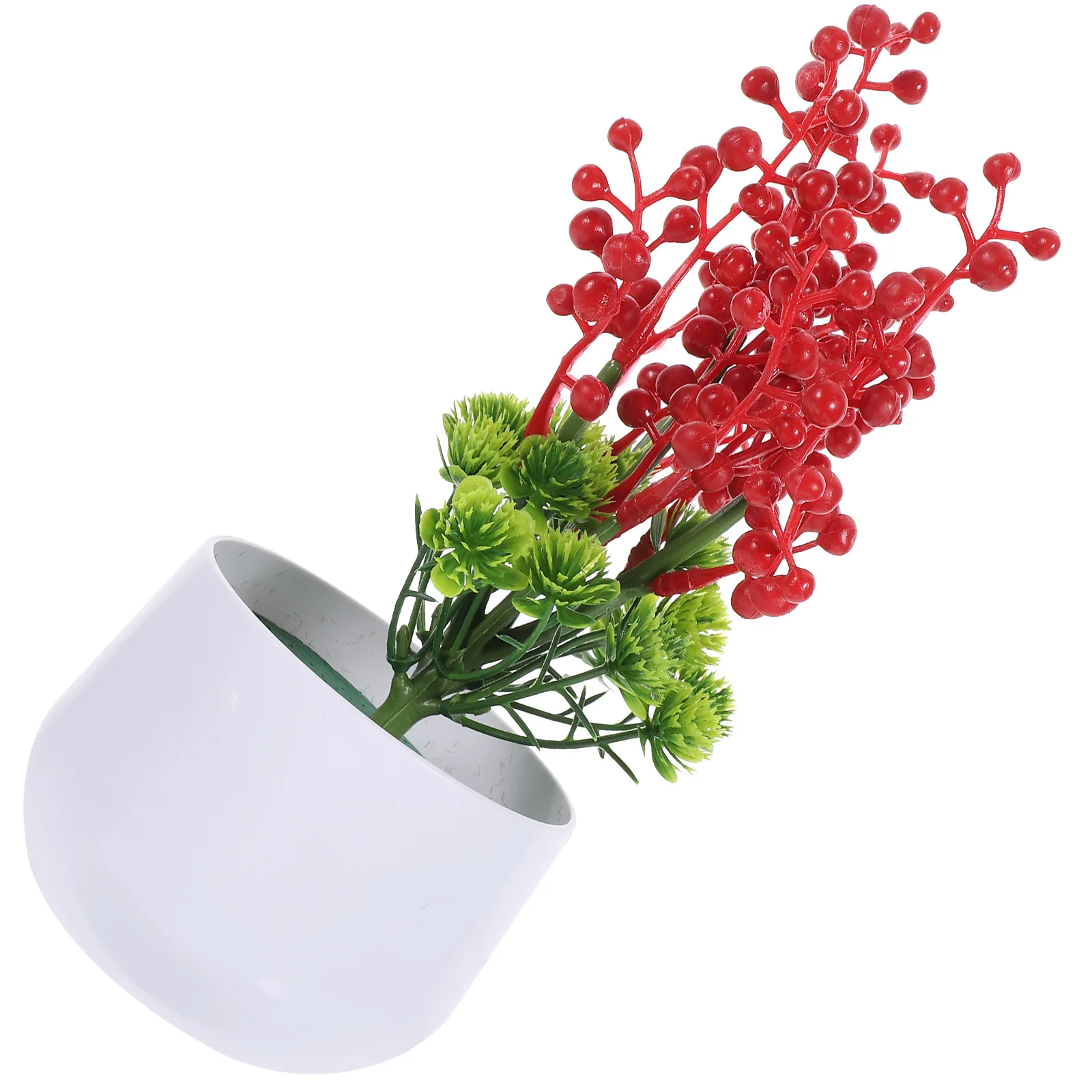 

Artificial Potted Plant Fake Bonsai Lifelike Small Decorative Faux Plant Ornament for Home Office Shop Indoor Decor