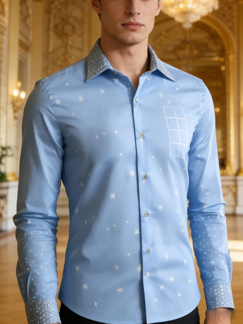 Camicia da uomo con stampa 3D del drago dorato della linea semplice Hawaii Beach Leisure Vacation Abiti da strada per feste aziendali con risvolto a maniche lunghe