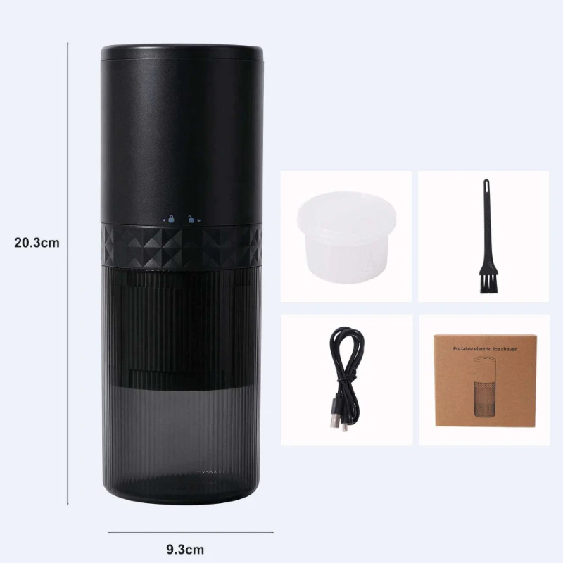 White Household small ice machine full-automatic electric Shaved ice household portable ice sander multi-function ice breaker view 6