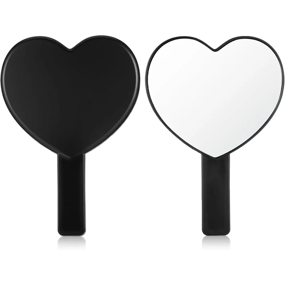 

Heart shaped travel handheld mirror, cosmetics handheld mirror, portable travel dressing mirror