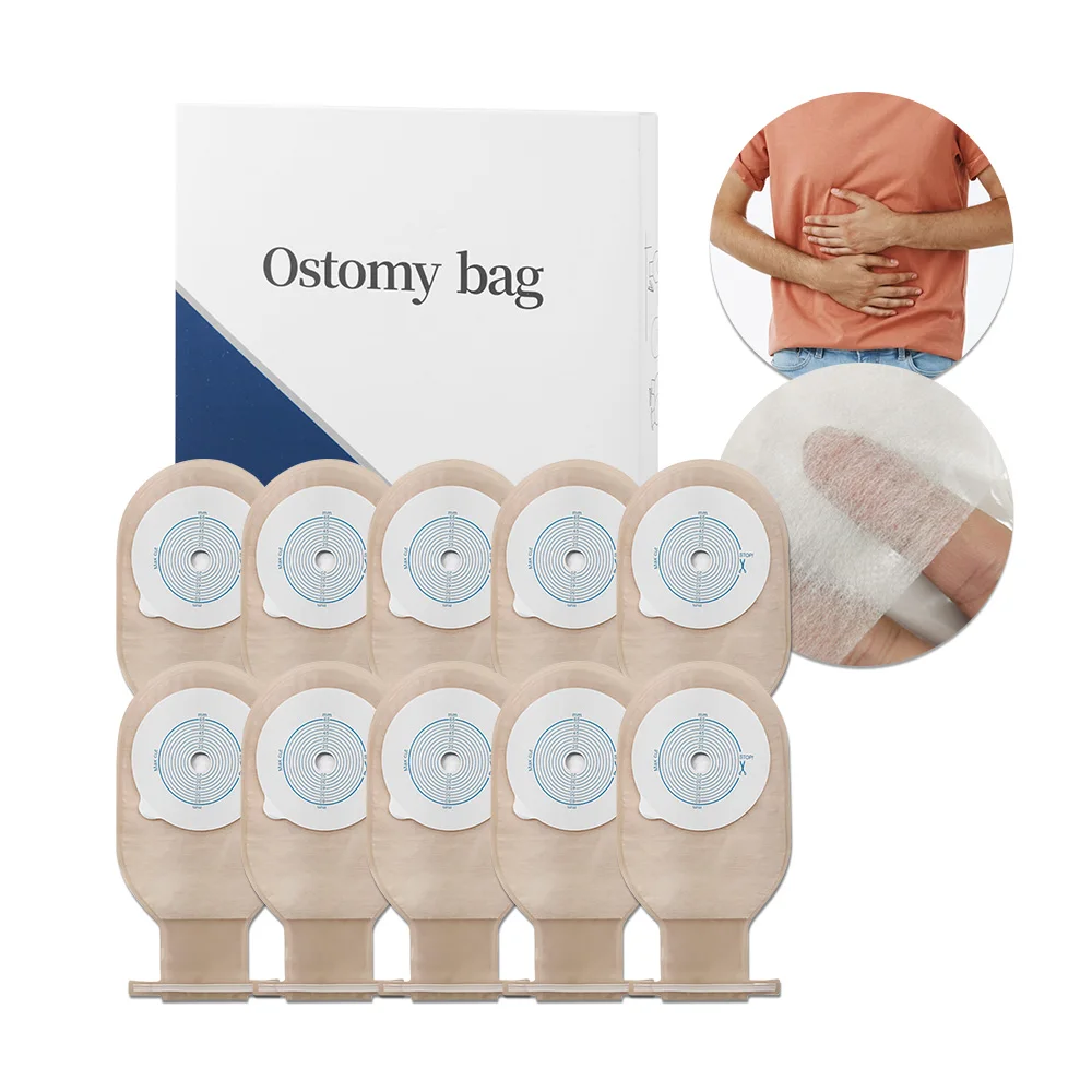 

10/20pcs Ostomy Bags Colostomy Bags Drainable Adult Stoma Pouches Tie Closure Colostomy Bag Bolsa Colostomia Bag for Men Women