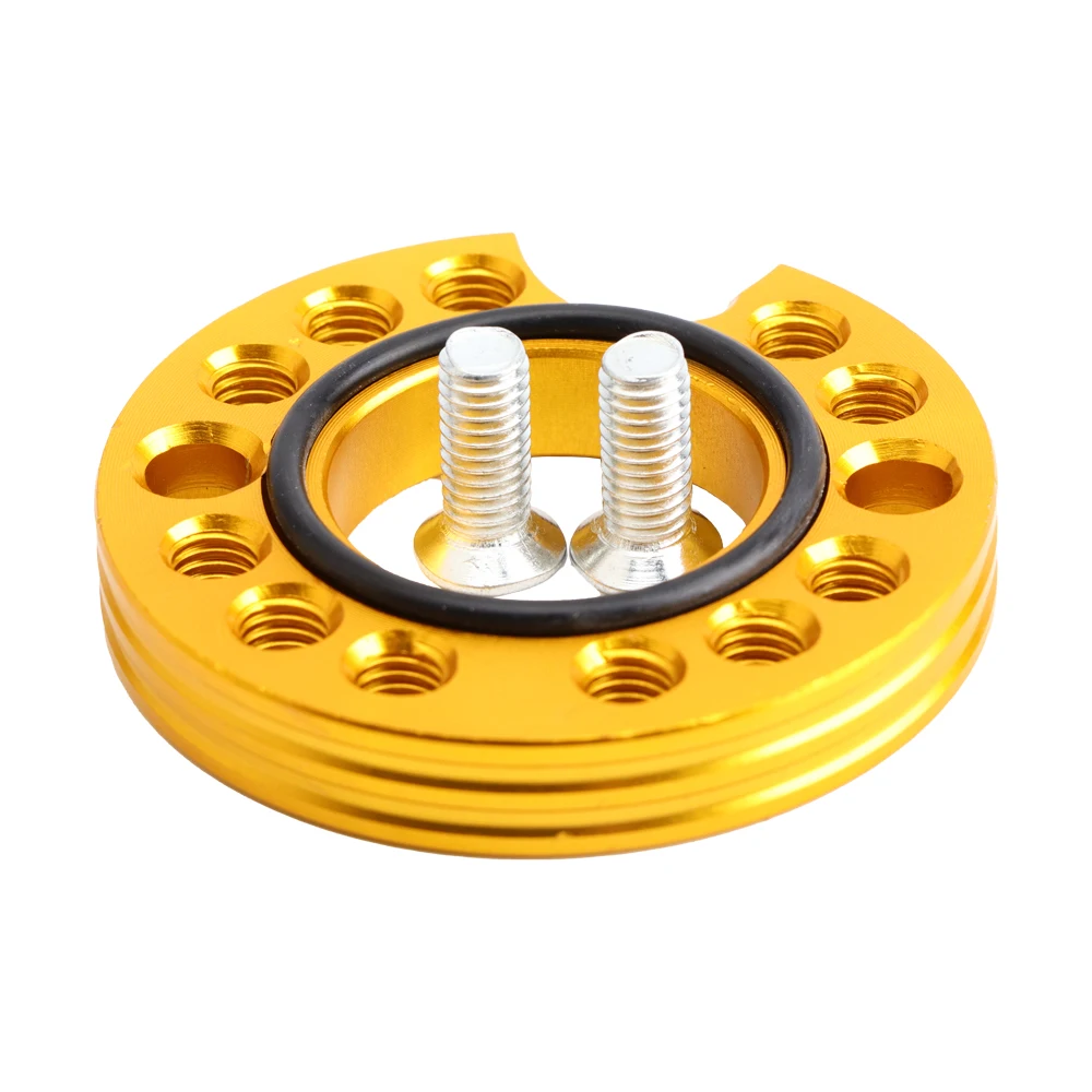 motorcycle parts 28mm CNC Carb Carburetor Inlet Manifold Adjuster Universal flange Spinner Plate Adaptor For Pit Dirt Bikes
