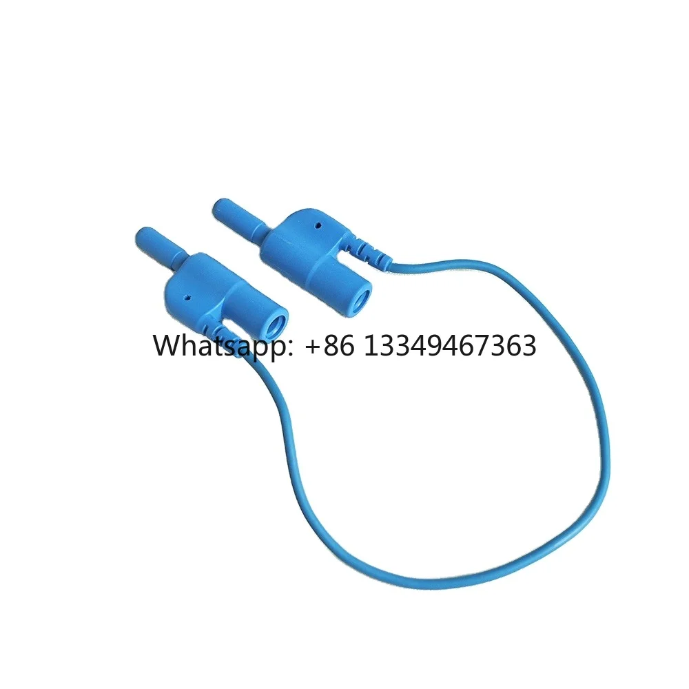 15cm Safety Sockets  1.5mm Male Socket to Female Plug Two-Channel Jumper Cable for EEG EMG Electrode Medical Consumables