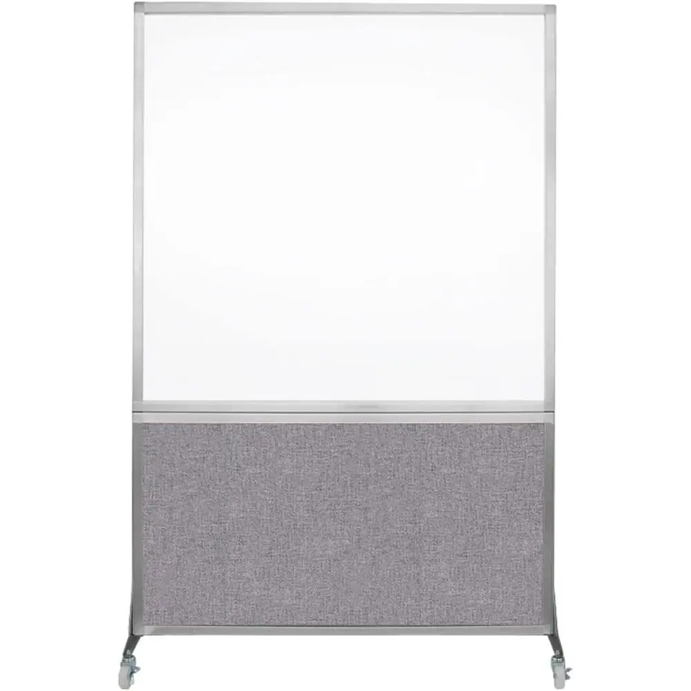 

Двусторонняя доска для сухого стирания — портативная офисная перегородка для демонстраций, классов, конференц-залов и многого другого | Облачно-серый 4'x