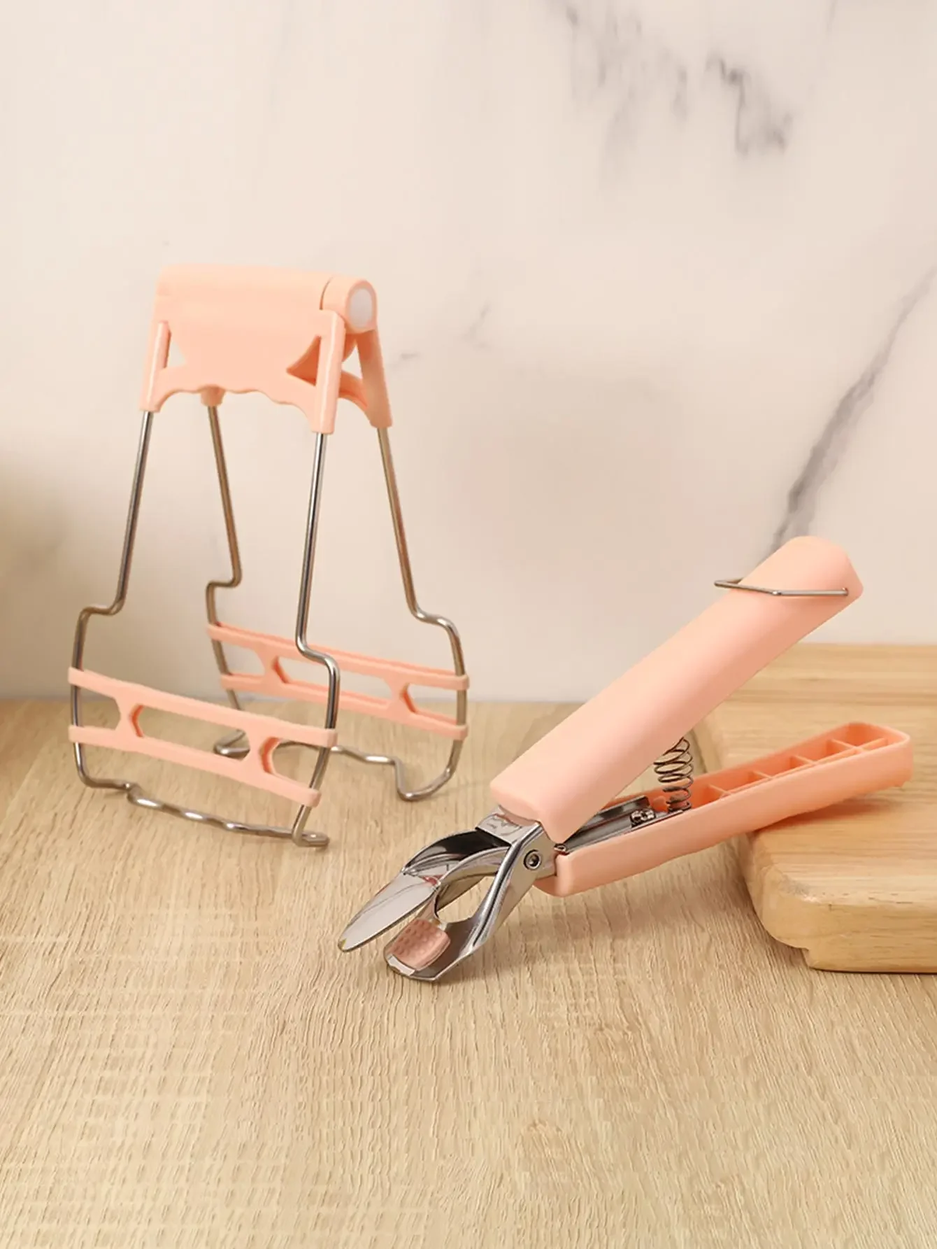 WORTHBUY Anti-scalding Clip Dish Clamp Steamer Gripper Microwave Oven Tray Non-Slip Pan Gripper Clip Kitchen Accessories