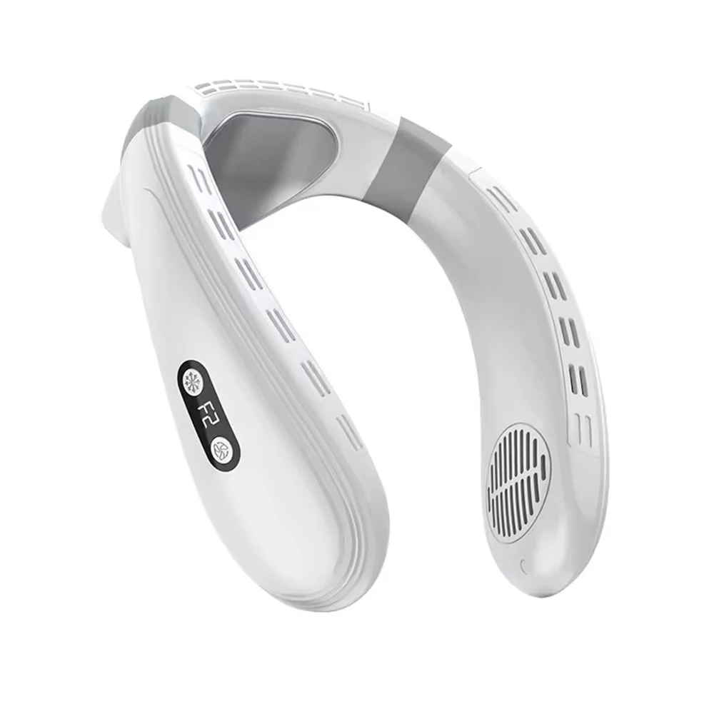sihao-portable-neck-air-conditioner-fan-rechargeable-semiconductor-cooling-bladeless-fan-outdoor-personal-fan-wearable-cooler